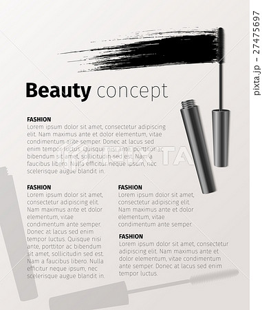 Mascara Fashion Banner Template For Advertisingのイラスト素材
