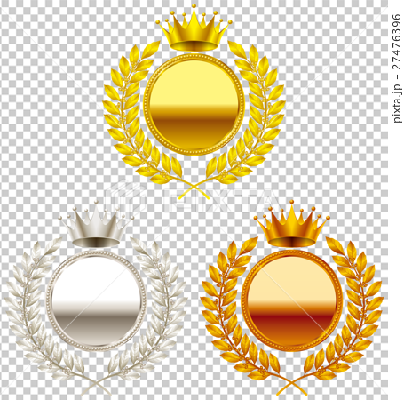 メダル 王冠 のイラスト素材