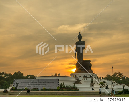 Grand Walking Buddha statue in Thailand 27479315