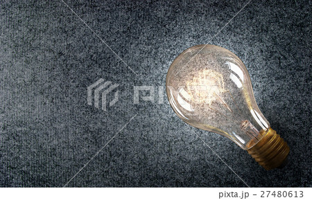 Electric bulb on texture Electric bulb on texture 27480613