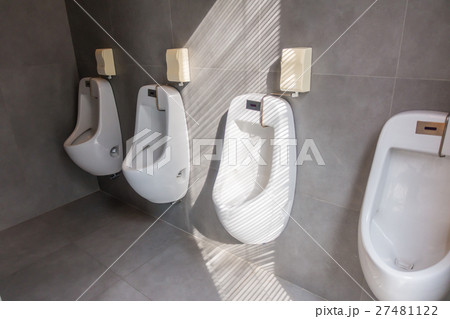 Interior of man public toilet . Interior of man public toilet . 27481122