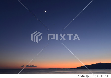 駿河湾、静岡方面の夕景 駿河湾、静岡方面の夕景 27481931