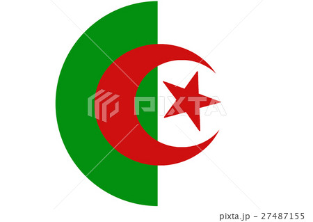 Algeria flag 3D illustration vertical bicolor symb 27487155