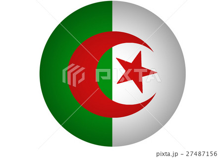 Algeria flag 3D illustration vertical bicolor symb 27487156