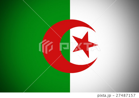 Algeria flag 3D illustration vertical bicolor symb 27487157