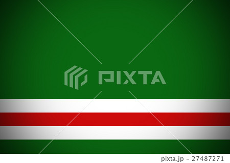 Chechen republic flag 3D illustration symbol.  27487271