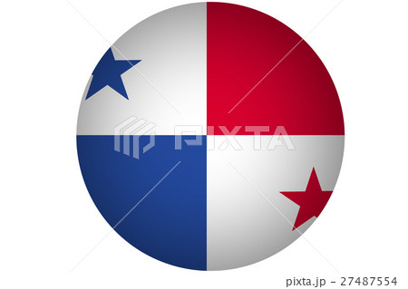 Panama flag 3D illustration symbol. Panama flag 27487554