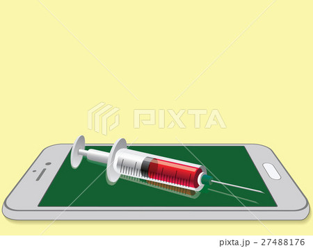 syringe put on smartphone syringe put on smartphone 27488176