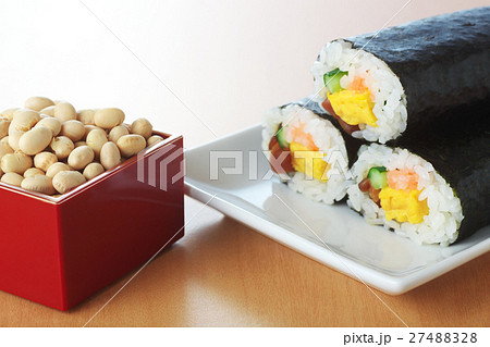 恵方巻 恵方巻き 節分 豆まき 恵方巻 恵方巻き 節分 豆まき 27488328