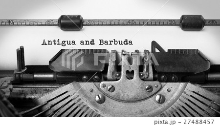 Old typewriter - Antigua and Barbuda Old typewriter - Antigua and Barbuda 27488457