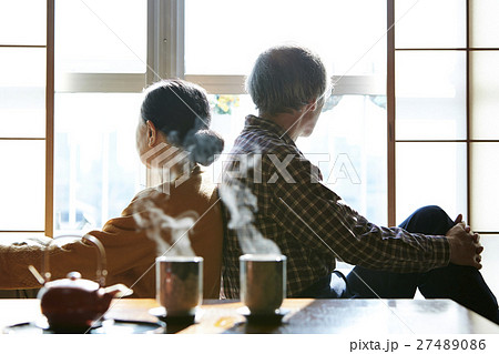 老夫婦　二人暮らし　湯呑　イメージ 27489086