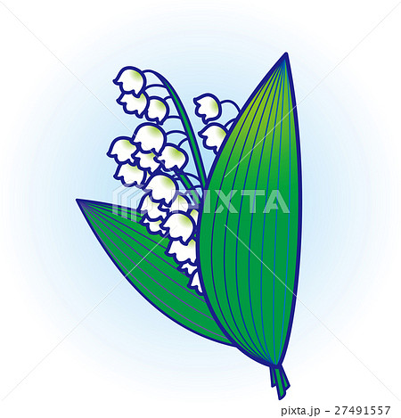 すずらん花束　ブルーぼかし 27491557