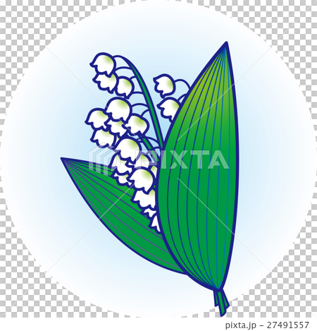 すずらん花束　ブルーぼかし 27491557