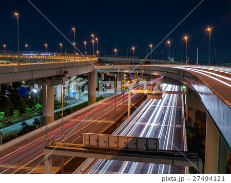 首都高湾岸線　辰巳　光跡 27494121