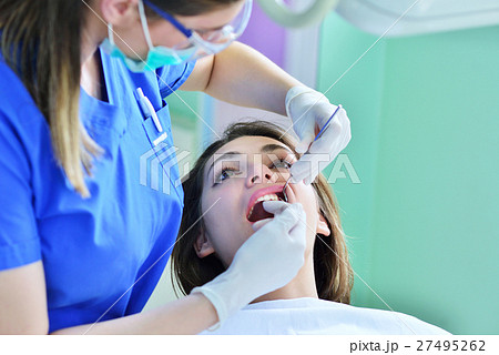 people, medicine, stomatology and health care 27495262