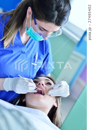 people, medicine, stomatology and health care 27495402