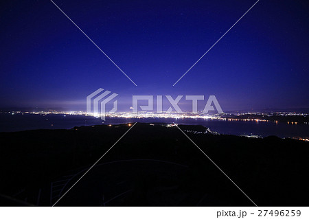 鹿児島県鹿児島市 湯之平展望所から見た夜の鹿児島市内 鹿児島県鹿児島市 湯之平展望所から見た夜の鹿児島市内 27496259
