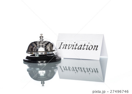 Customer invitation, Service bell on the Check in 27496746