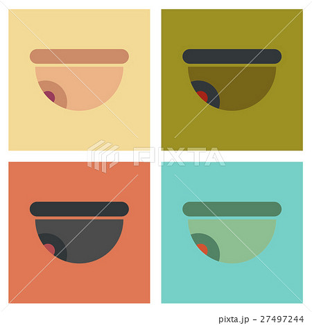 assembly flat icons security camera 27497244
