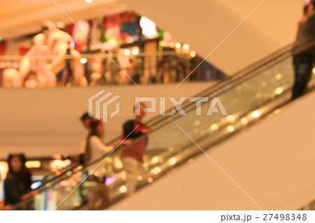 Blurred people in shopping mall 27498348