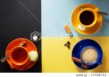 cup of coffee, tea and cacao 27498752