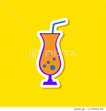 paper sticker on stylish background glass of 27499238