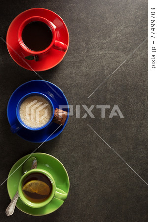 cup of coffee, cacao and tea 27499703