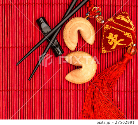 Chinese new years lucky charm, fortune cookies Chinese new years lucky charm, fortune cookies 27502991