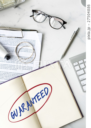 Guarantee Service Quality Insurance Benefits Concept Guarantee Service Quality Insurance Benefits Concept 27504886