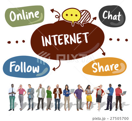 Social Media Word Diagram Concept 27505700