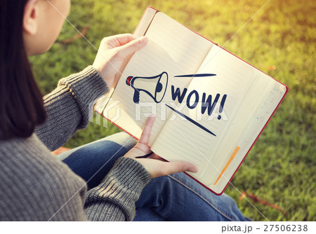 Wow Oops Cool Nice Omg Gosh Amazed Surprise Concept 27506238