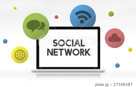 Internet Communication Network Icon Concept Internet Communication Network Icon Concept 27506387