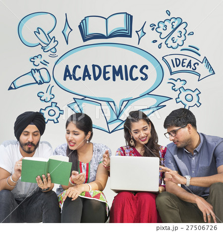 School Learning Outside Box Book Sketch Concept 27506726