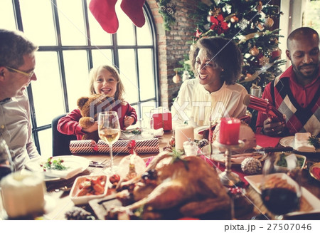 Family Together Christmas Celebration Concept Family Together Christmas Celebration Concept 27507046
