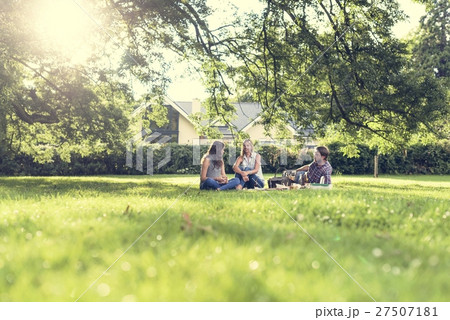 Family Picnic Outdoors Togetherness Relaxation Concept Family Picnic Outdoors Togetherness Relaxation Concept 27507181