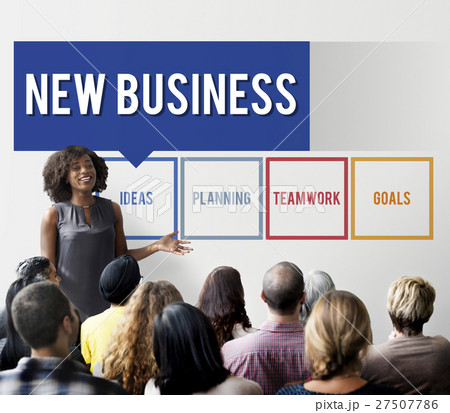Business Box Words Diagram Concept Business Box Words Diagram Concept 27507786