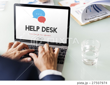 Communication Service Help Desk Concept/ 27507974
