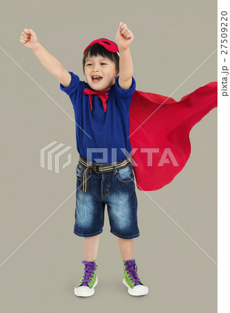 Superhero Boy Carnival Costume Cheerful Concept Superhero Boy Carnival Costume Cheerful Concept 27509220