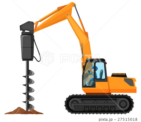 Man driving driller truck 27515018