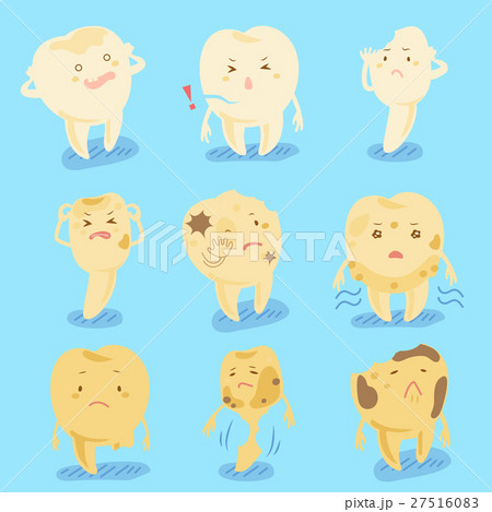 cartoon tooth decay feel unhappy cartoon tooth decay feel unhappy 27516083