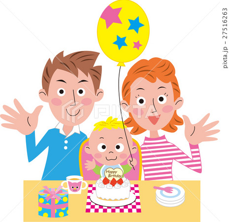 家族　誕生祝い 27516263