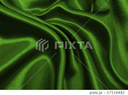 Smooth elegant green silk or satin luxury cloth  27516882