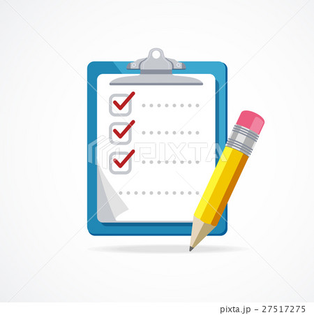 Vector checklist. Flat Design 27517275