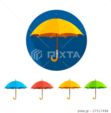 Vector colorful umbrellas set. Flat Design Vector colorful umbrellas set. Flat Design 27517498