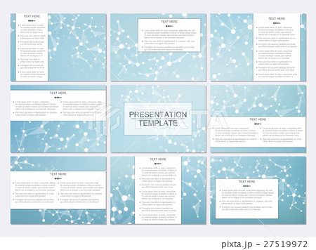 Set of modern business presentation templates in 27519972