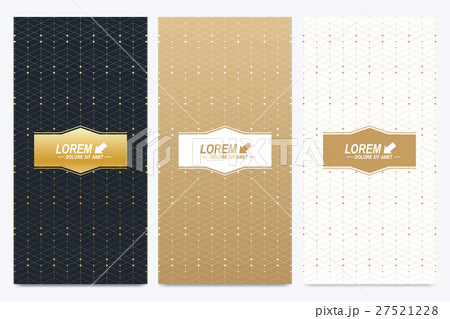 Modern set of vector flyers. Geometric 27521228