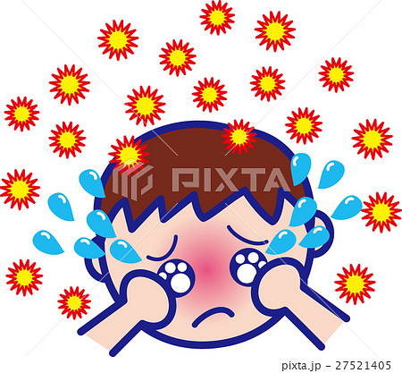 花粉症の男の子 風邪予防・インフルエンザ 花粉症の男の子 風邪予防・インフルエンザ 27521405