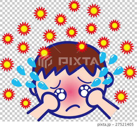花粉症の男の子 風邪予防・インフルエンザ 花粉症の男の子 風邪予防・インフルエンザ 27521405