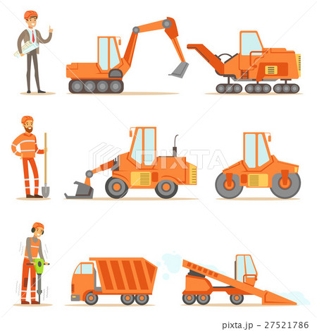 Smiling Road Construction And Repair Workers In 27521786
