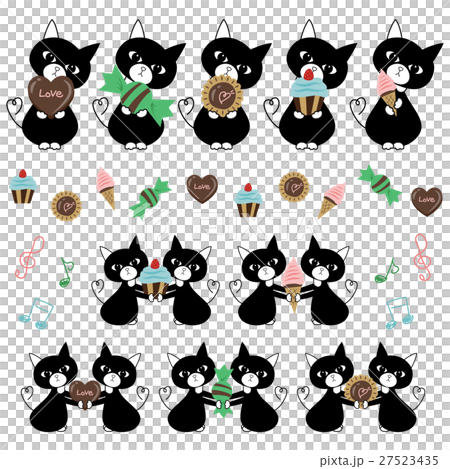 Feline candy illustration set Feline candy illustration set 27523435